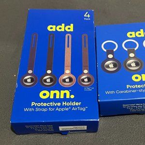 NWT Protective holder for Apple Air Tag - Vegan leather - 8 Nos